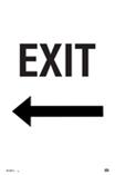 Exit & Left Hand Arrow